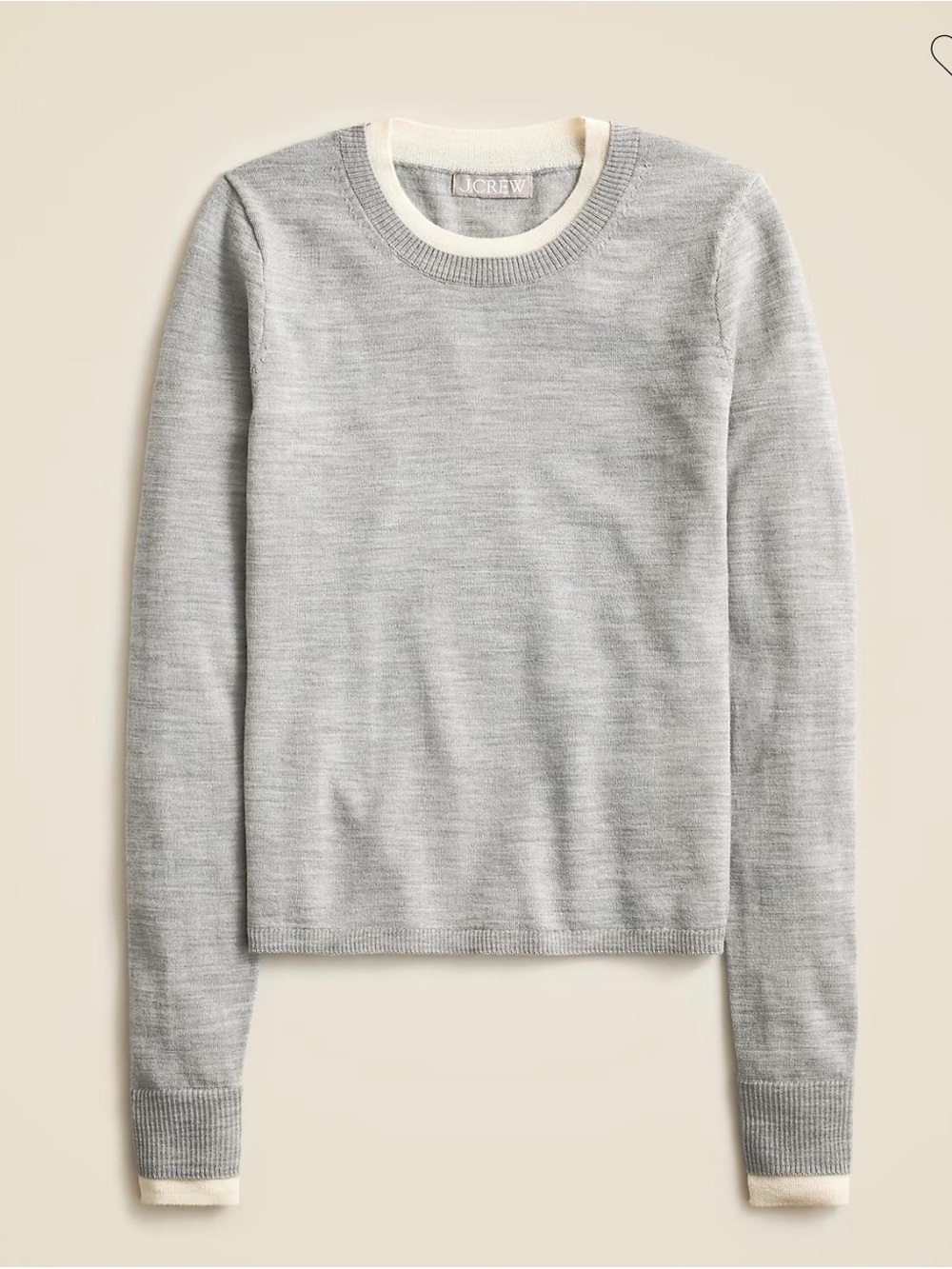 J. Crew Carolyn layered crewneck sweater in merino wool